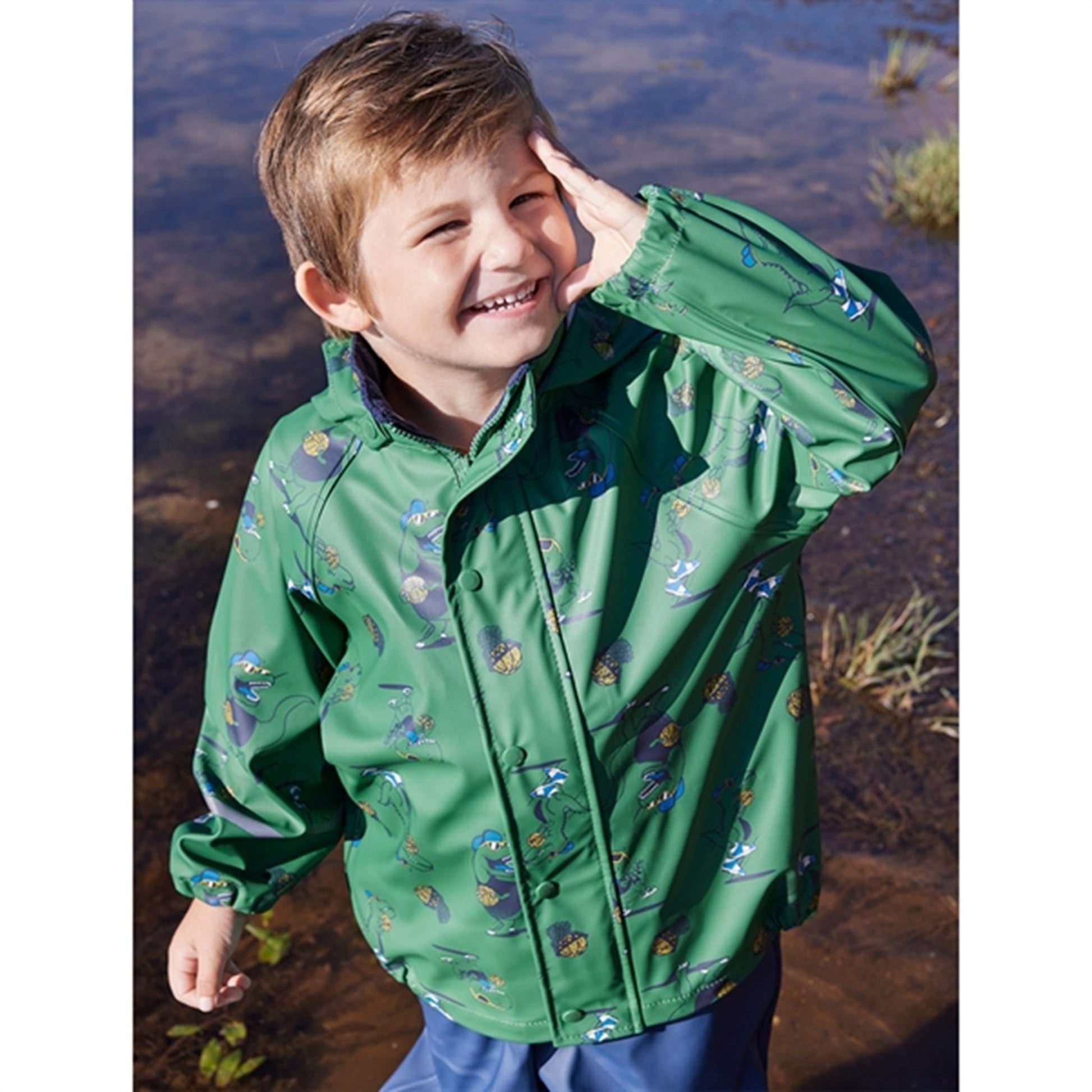 CeLaVi Rain Set AOP Foliage Green