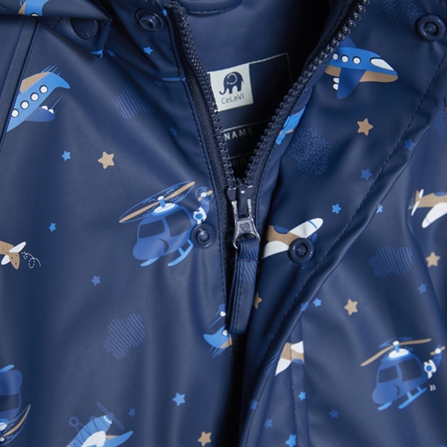 CeLaVi Rainwear Set w. Fleece Pageant Blue