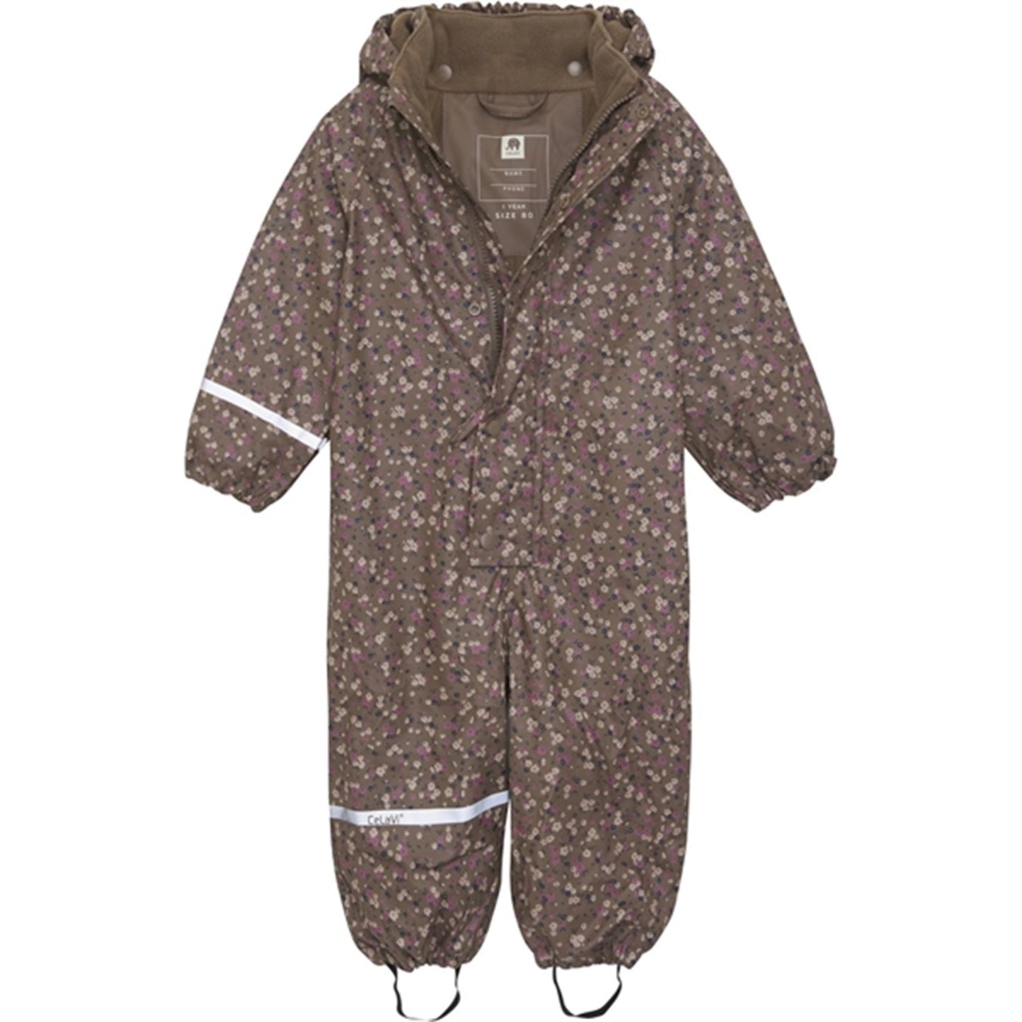 CeLaVi Rainwear Suit w. Fleece Coffee Quartz