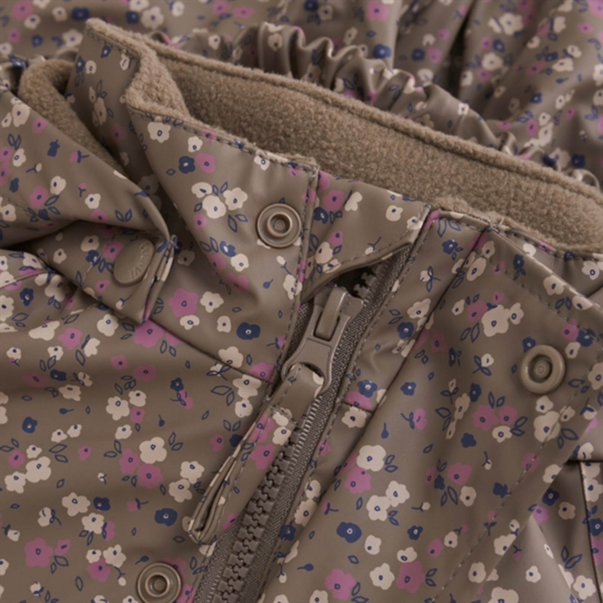 CeLaVi Rainwear Suit w. Fleece Coffee Quartz