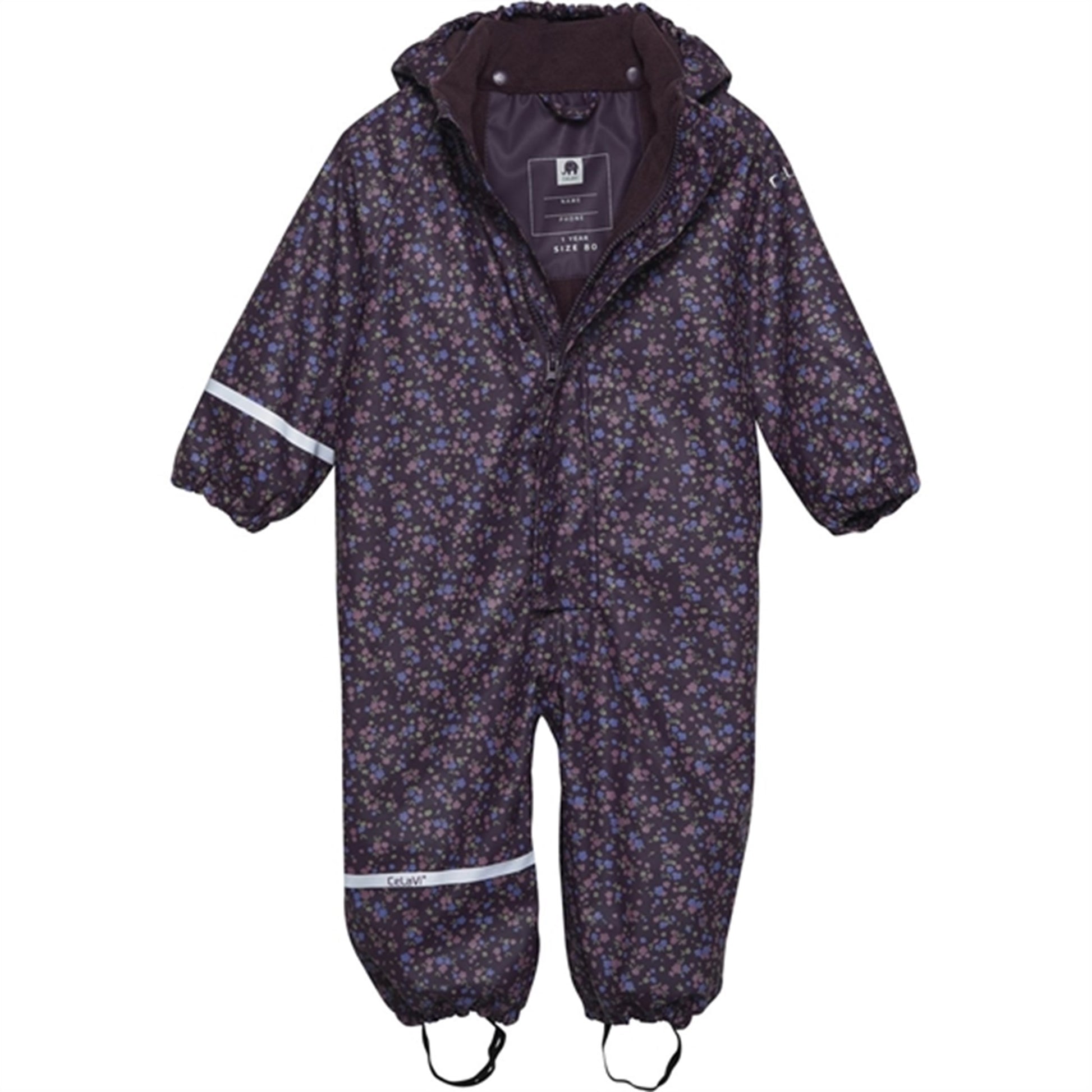 CeLaVi Rainwear Suit w. Fleece Plum Perfect