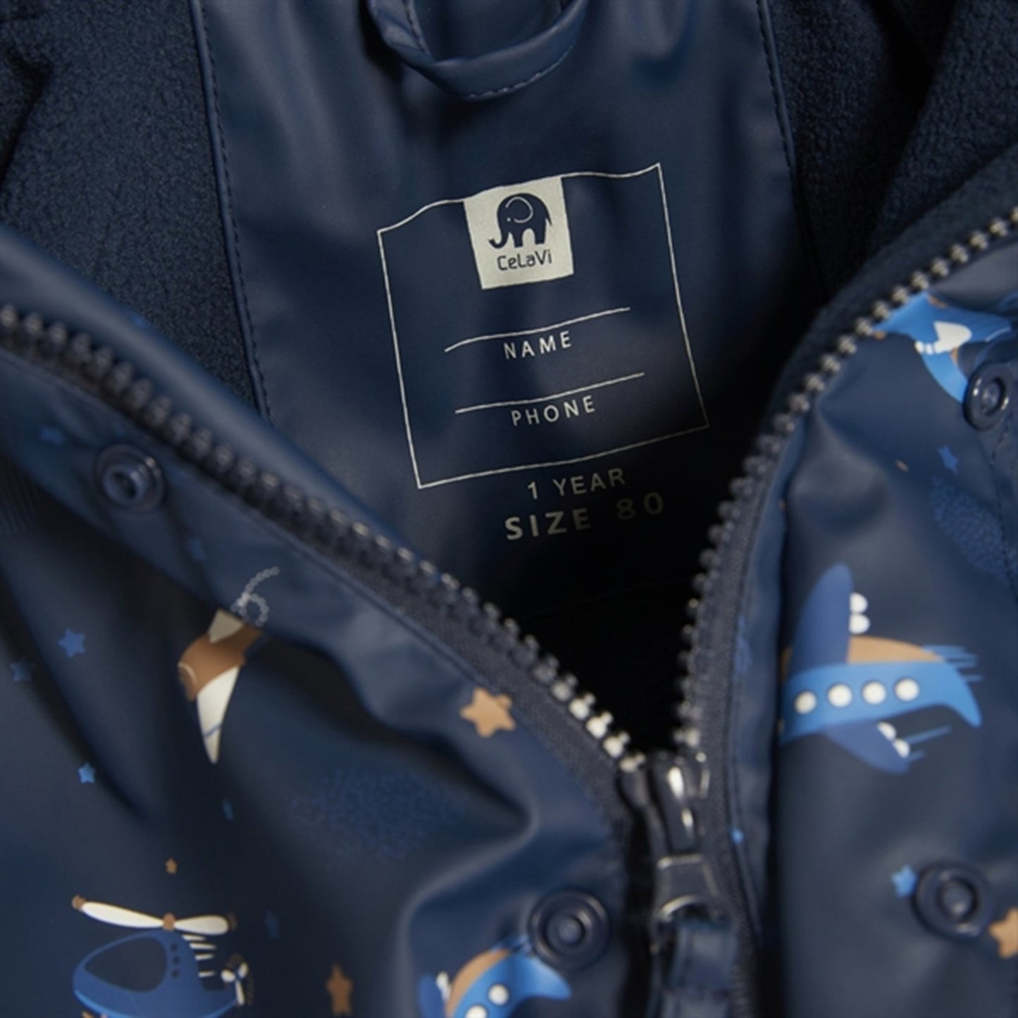 CeLaVi Rainwear Suit w. Fleece Pageant Blue