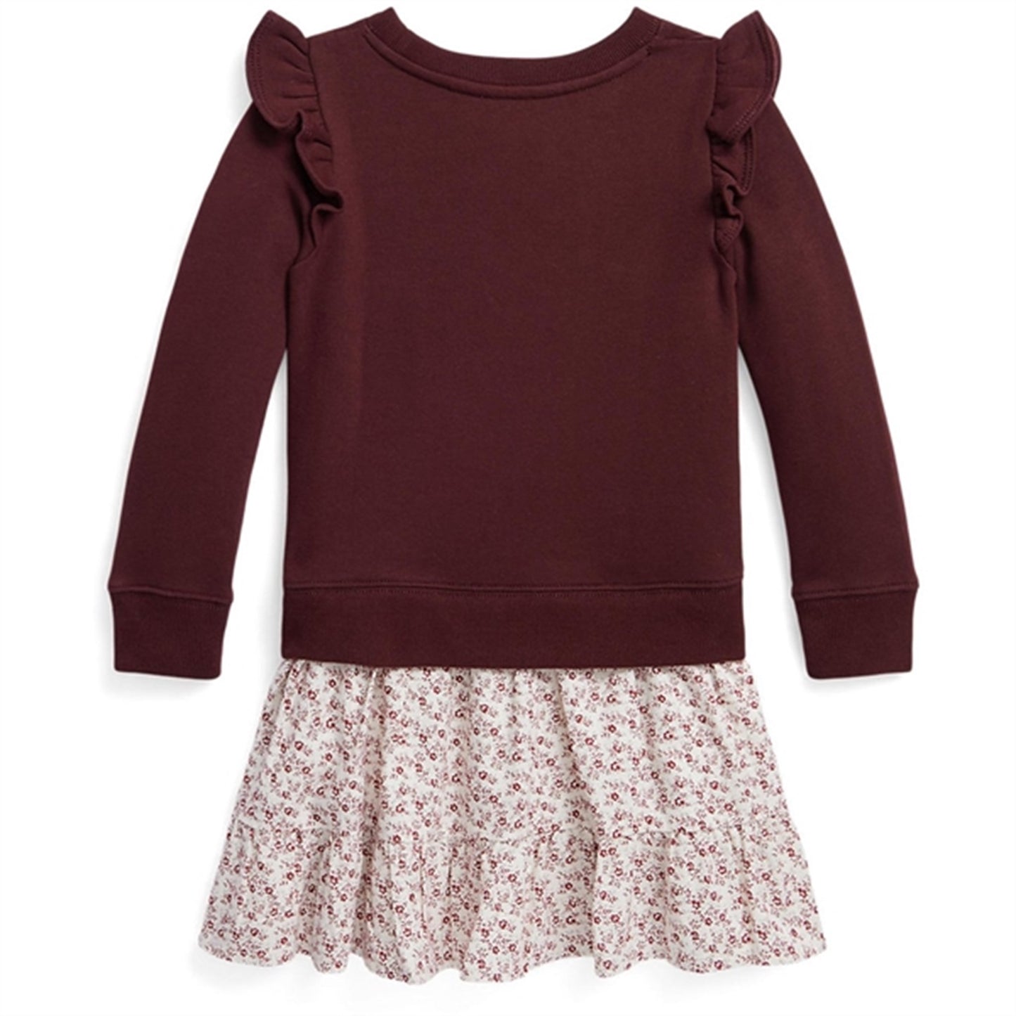Polo Ralph Lauren Girl Frill Dress Harvard Wine