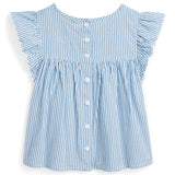 Polo Ralph Lauren Girl Blouse Blue White