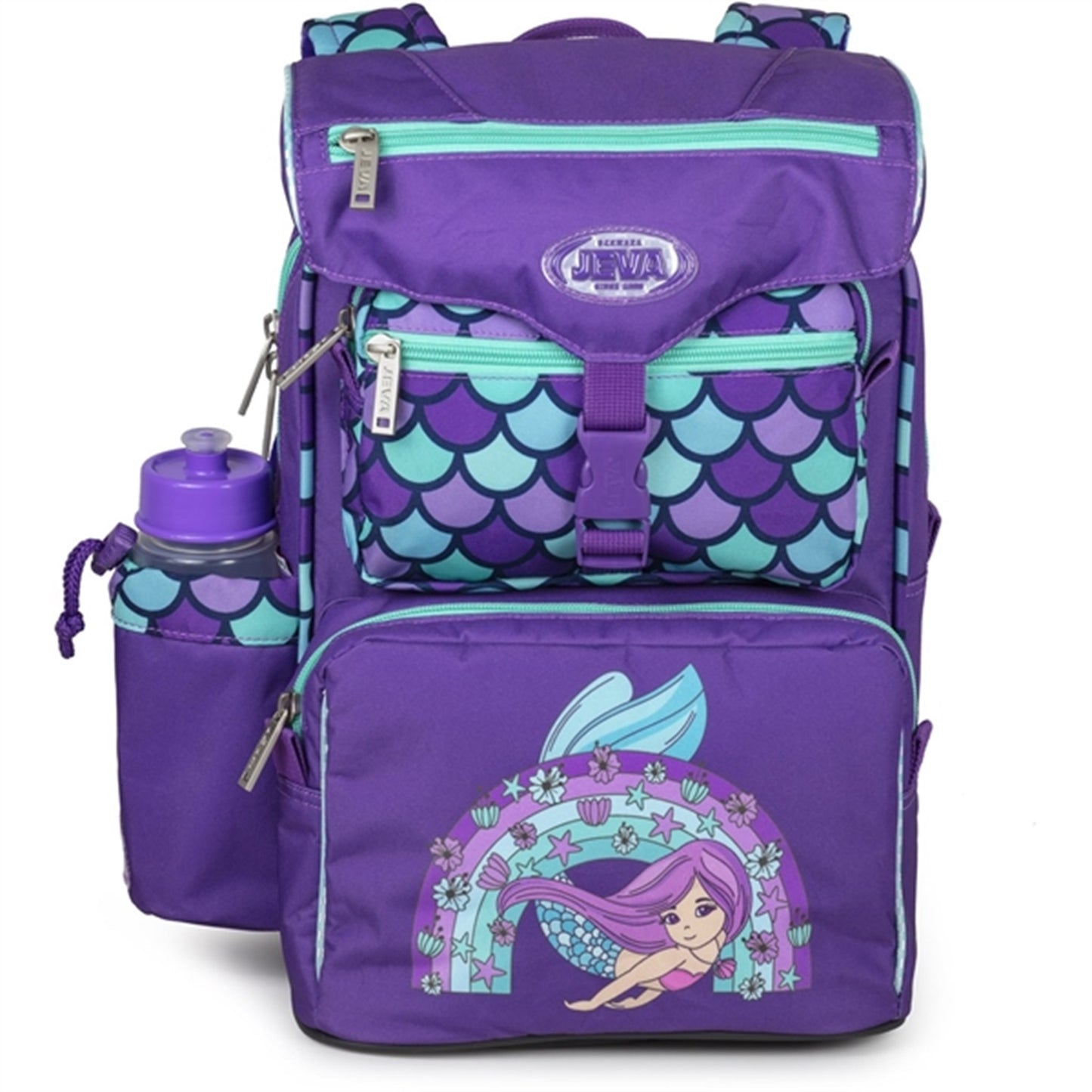 JEVA School Bag Rainbow Mermaid