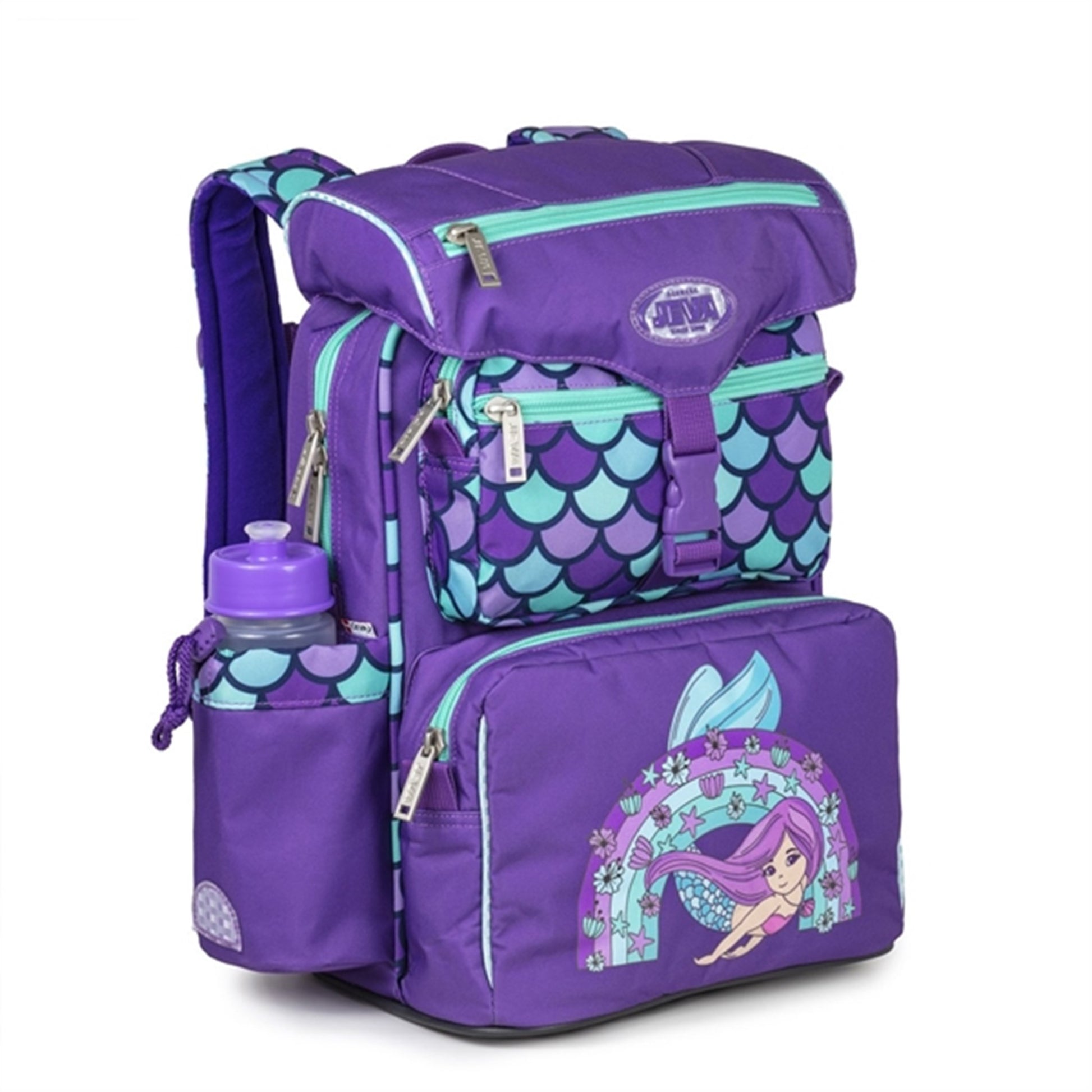 JEVA School Bag Rainbow Mermaid