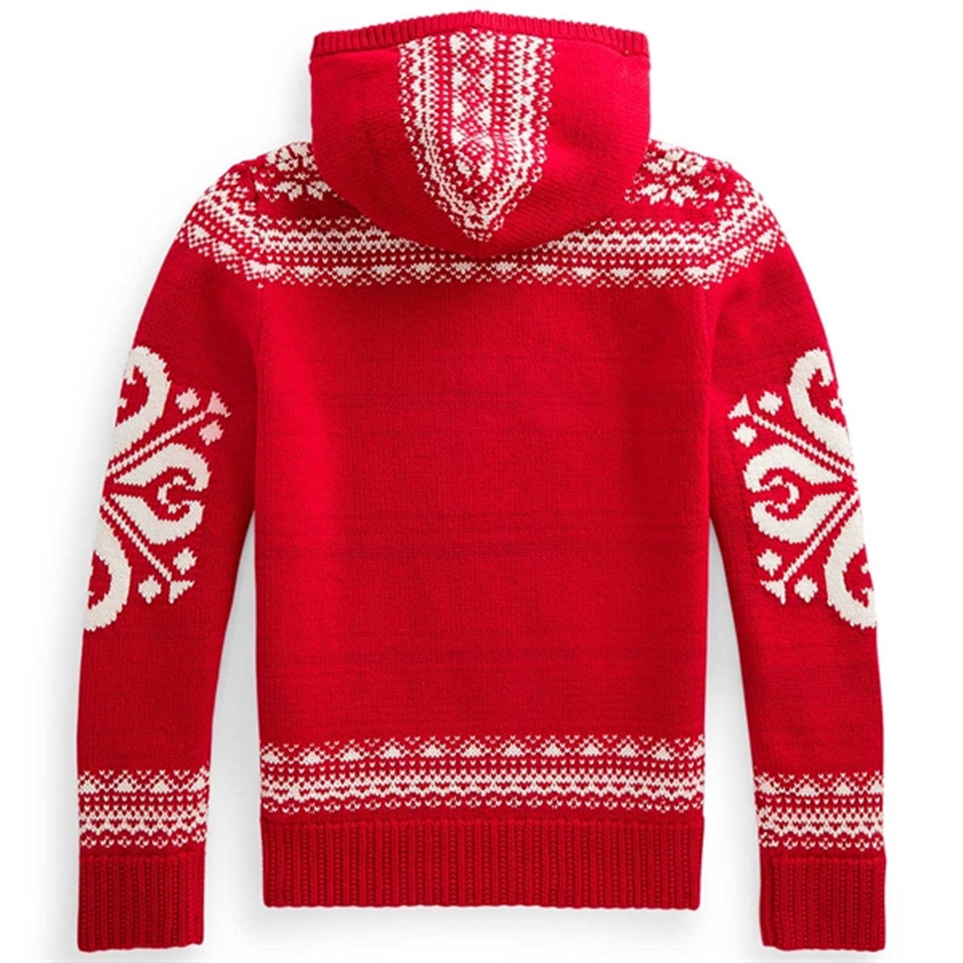 Polo Ralph Lauren Girl Long Sleeved Knit Hoodie Red