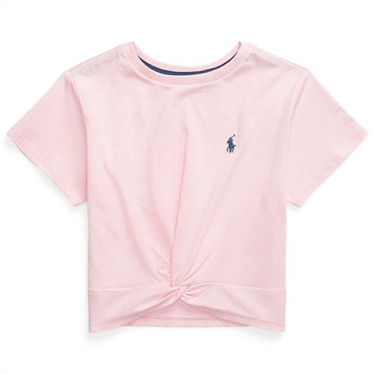 Polo Ralph Lauren Girl T-Shirt Hint Of Pink Rustic Navy