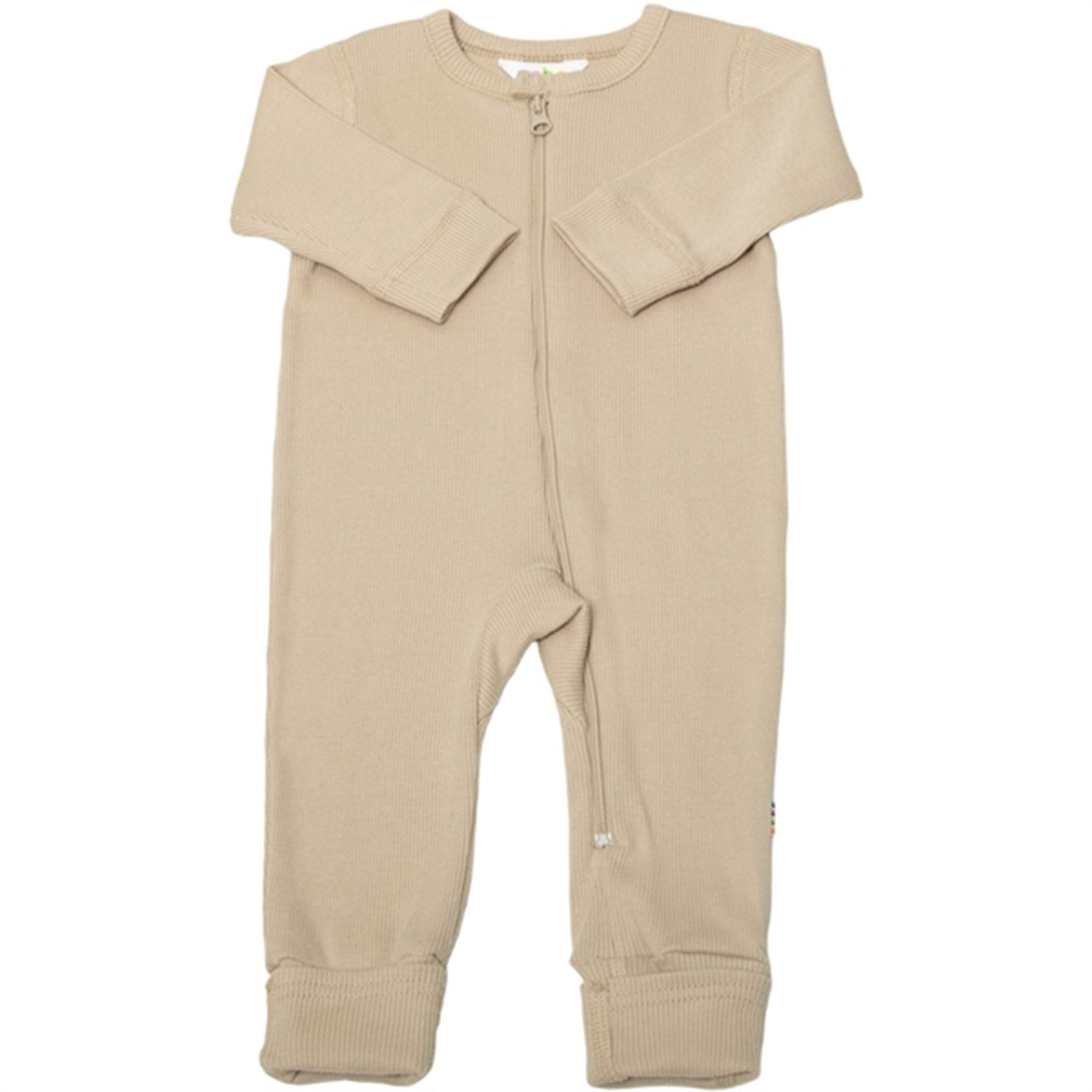 Joha Cotton Beige Jumpsuit with 2 in 1 Foot