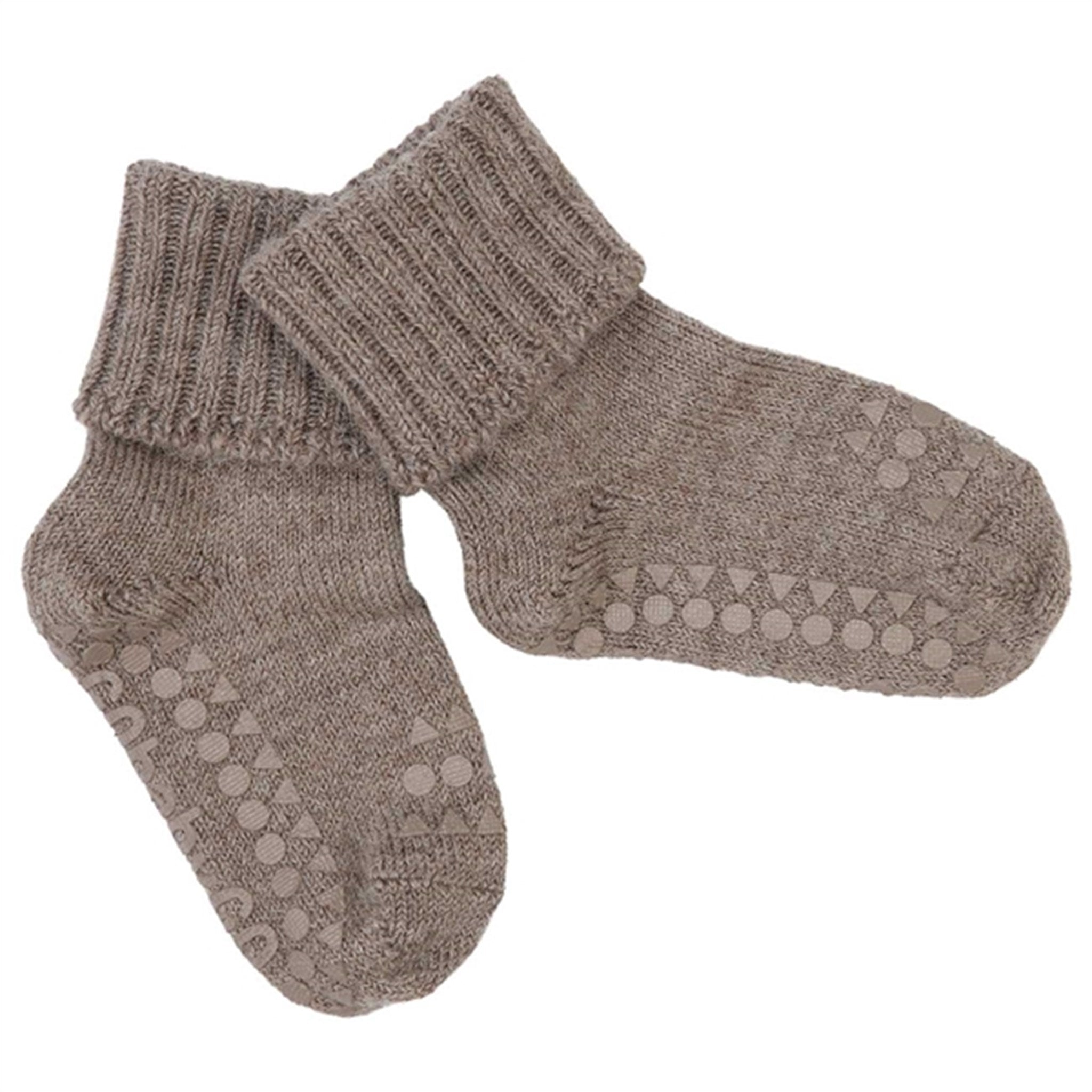 GObabyGO Alpaca Non-Slip Socks Walnut