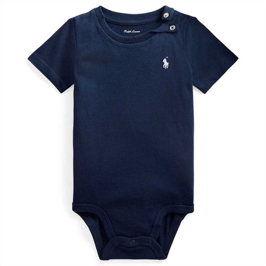 Polo Ralph Lauren Baby Boy Short Sleeved Bodystocking French Navy