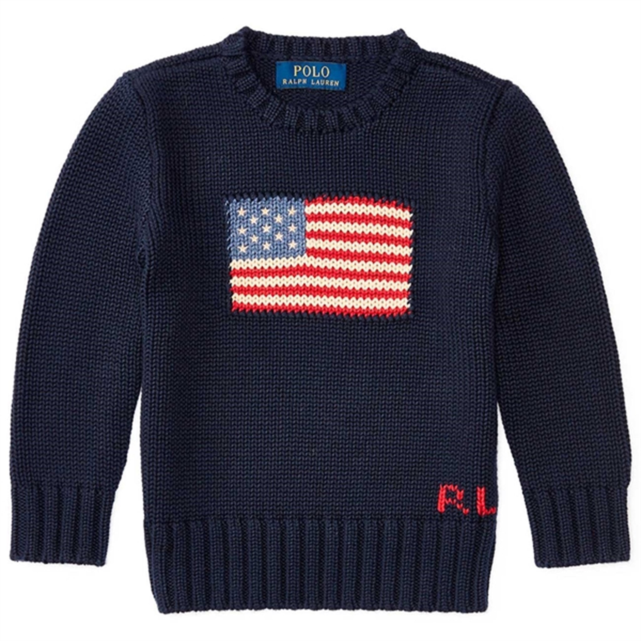 Polo Ralph Lauren Boy Long Sleeved Flag Sweater Hunter Navy