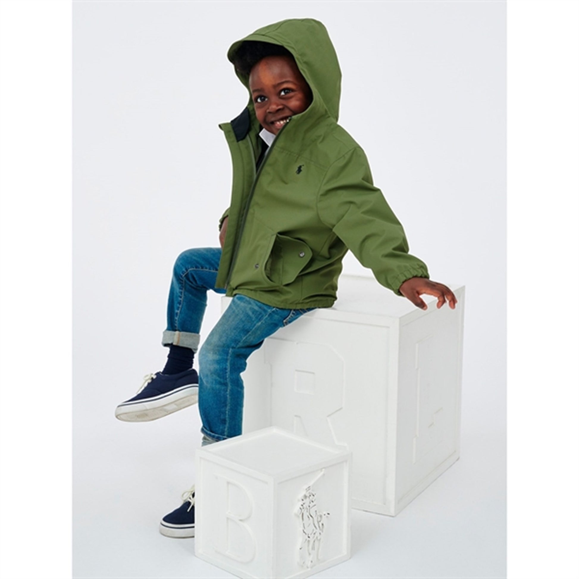 Polo Ralph Lauren Boy Windbreaker Army Olive