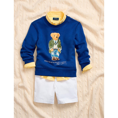 Polo Ralph Lauren Boy Sweatshirt Paris Bear Beach Royal