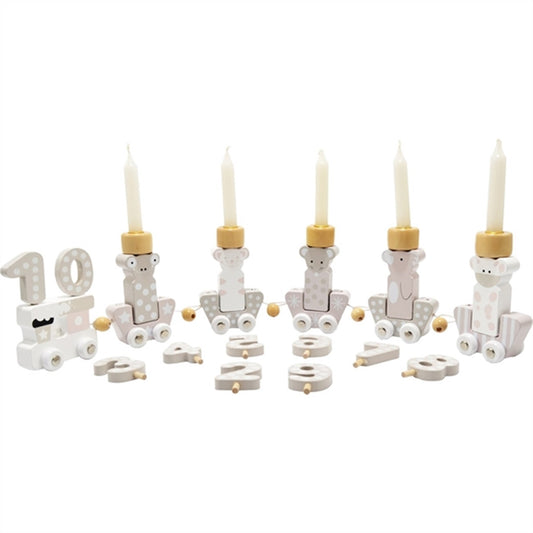 Magni Birthday Train 'Animals' White