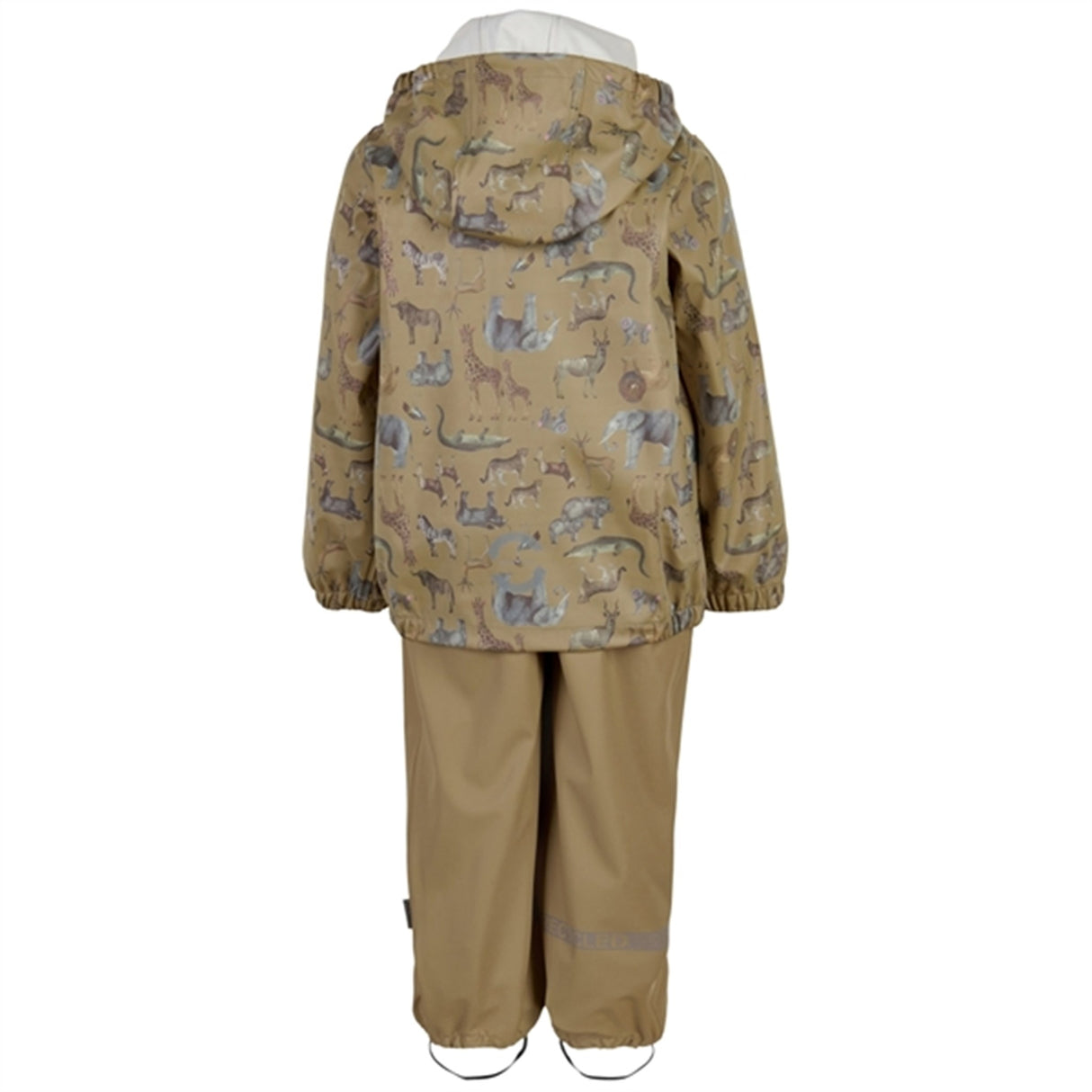 Mikk-Line Rainset AOP Zoo Olive Gray