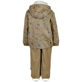 Mikk-Line Rainset AOP Zoo Olive Gray