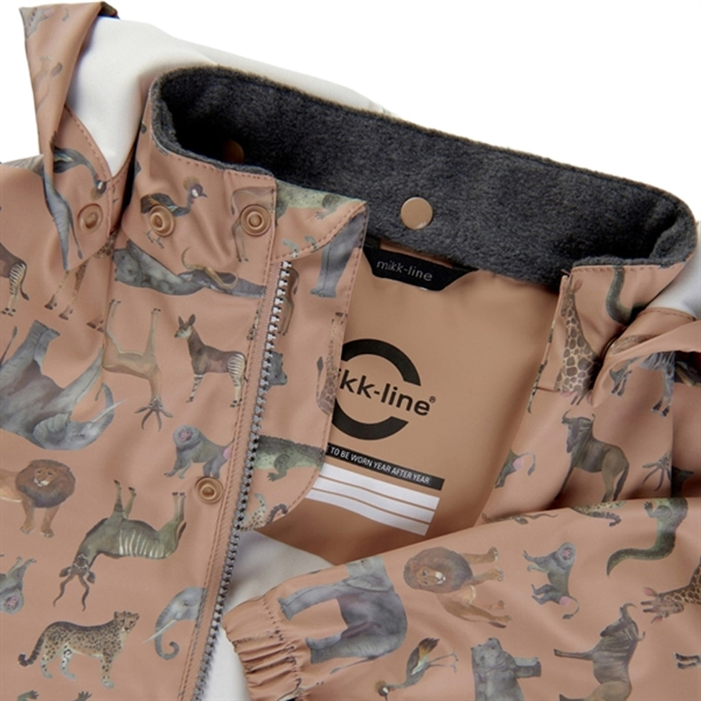 Mikk-Line Rainset AOP Zoo Nougat