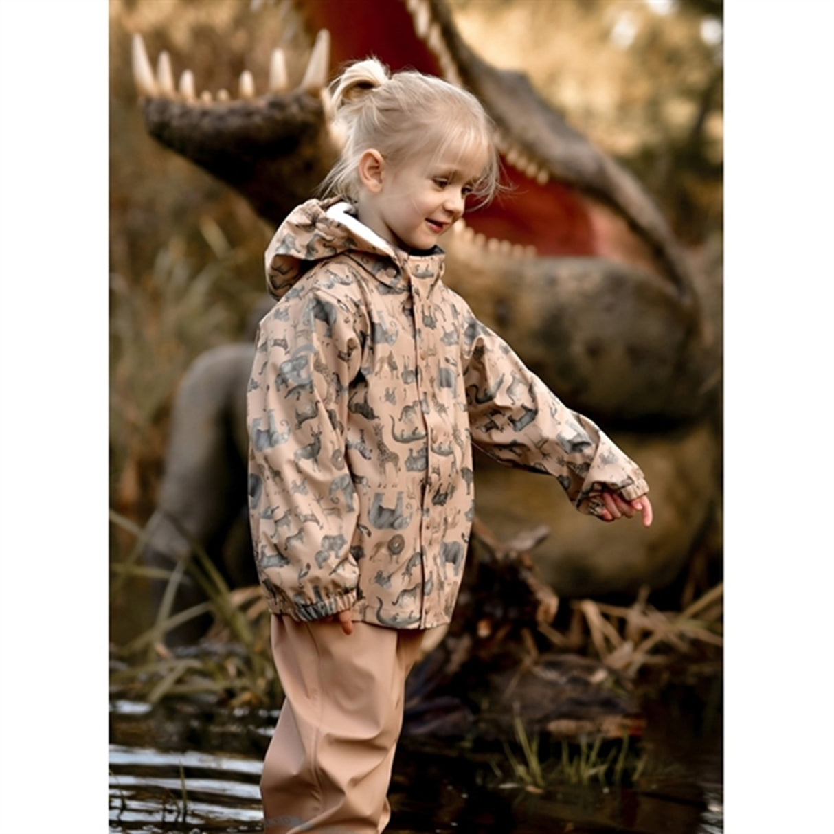 Mikk-Line Rainset AOP Zoo Nougat