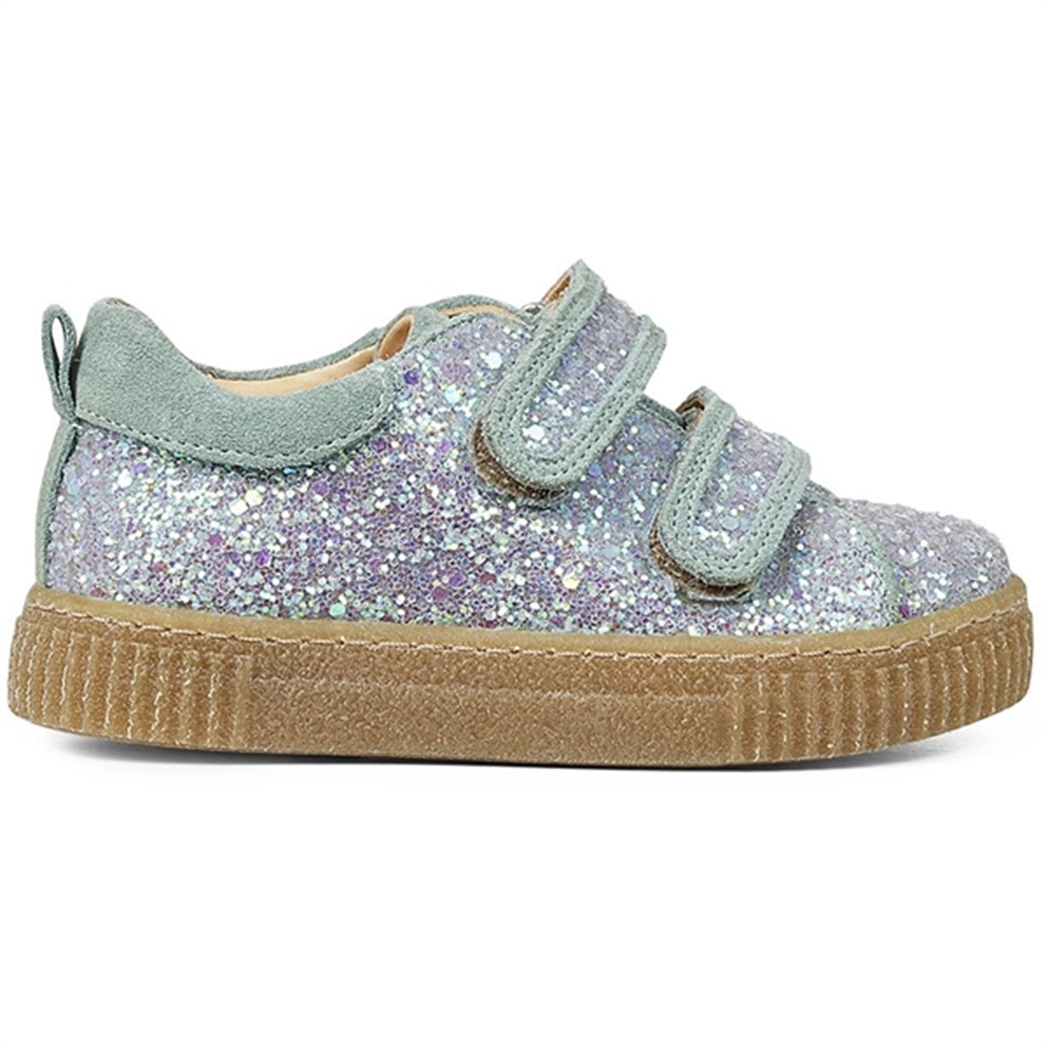 Angulus Glitter Sneaker W. Velcro Mint glitter/Mint 2
