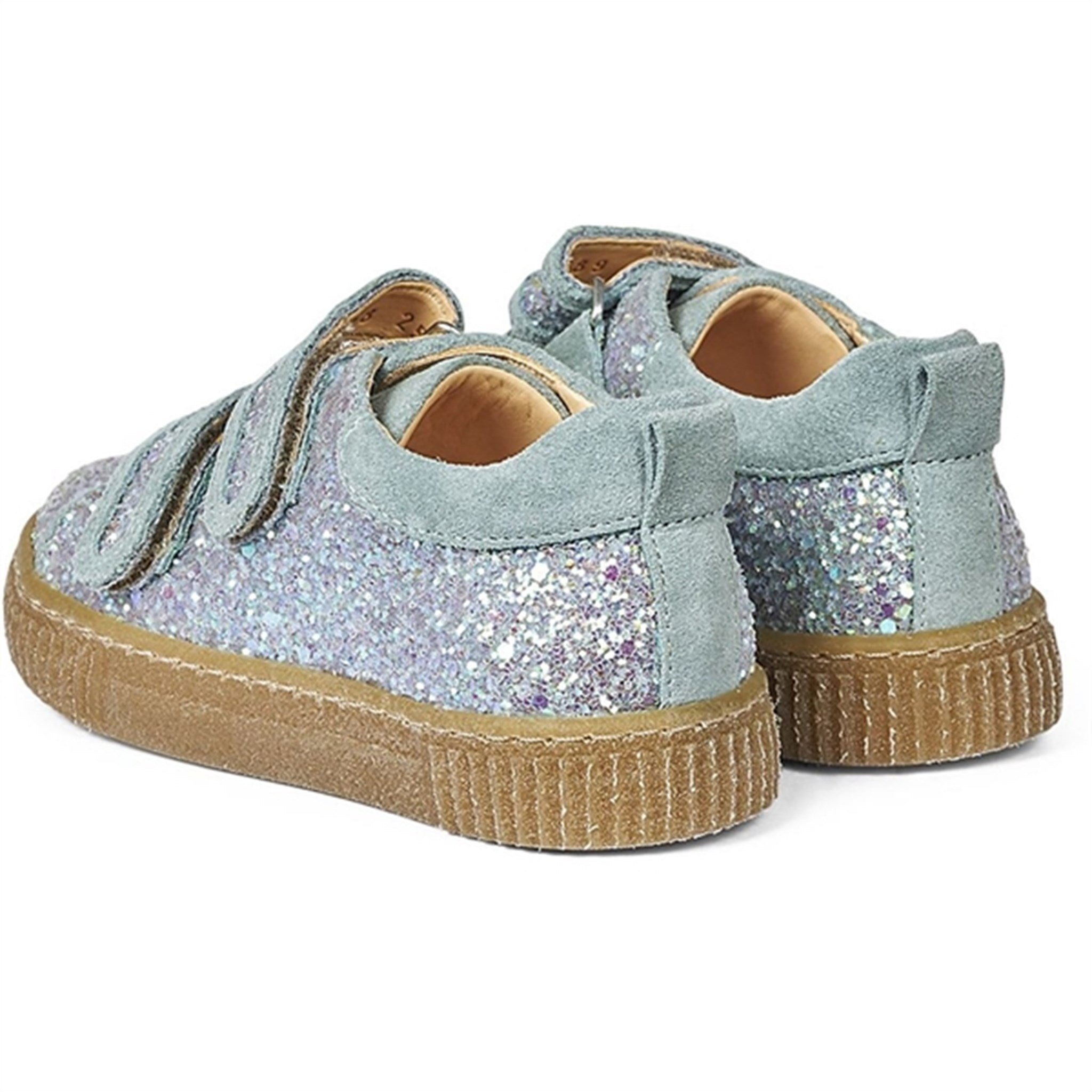 Angulus Glitter Sneaker W. Velcro Mint glitter/Mint 3