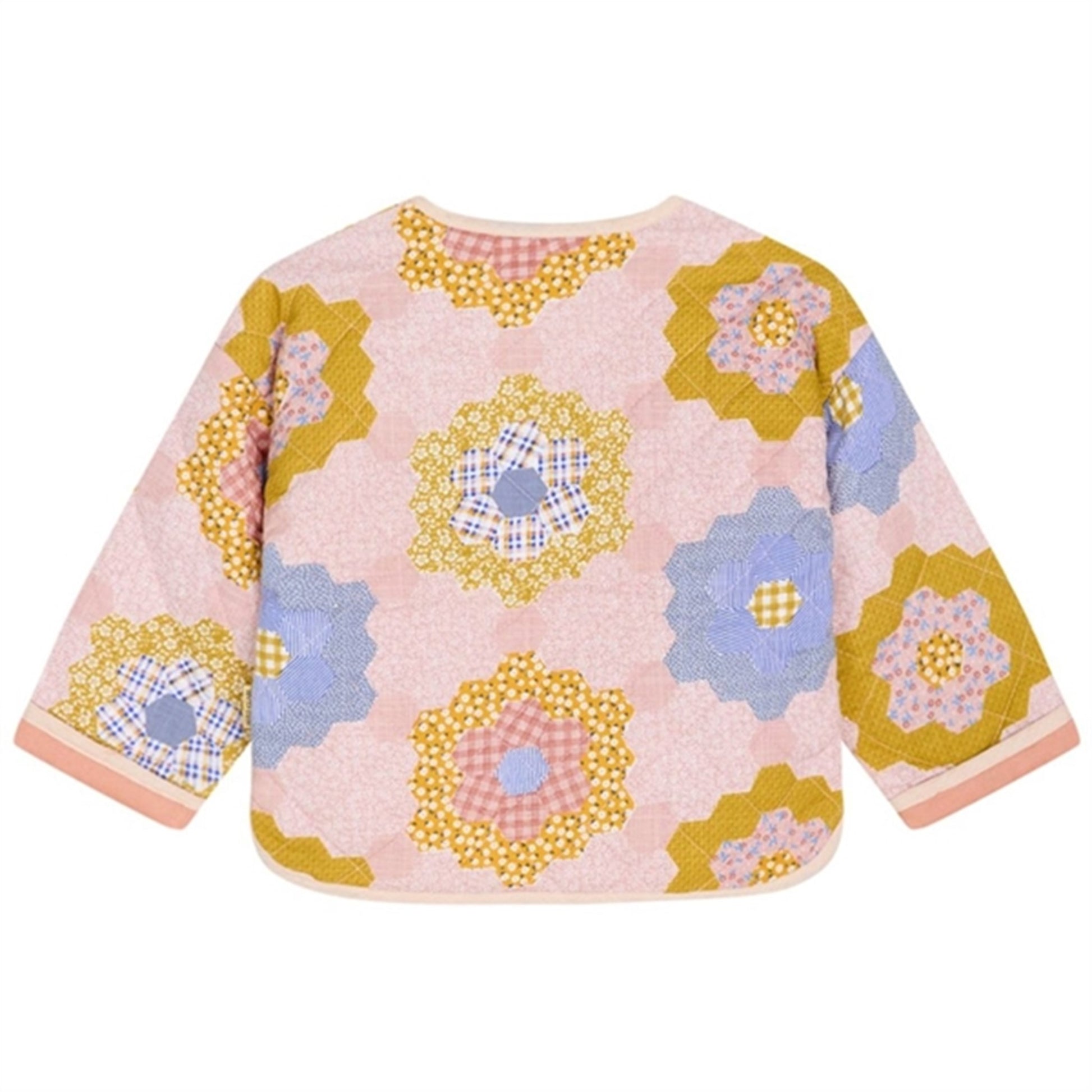 Hust & Claire Mini Peach Dust Ebony Quilted Jacket