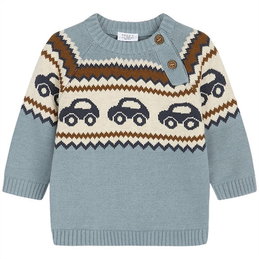 Hust & Claire Baby Iron Blue Palle Knit Sweater
