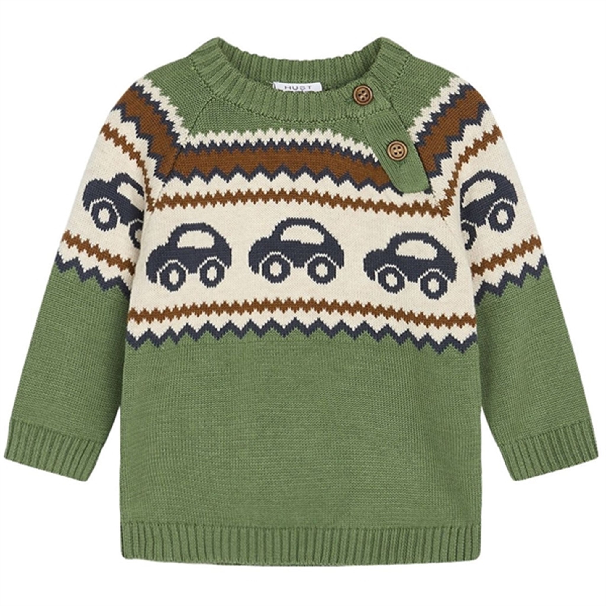 Hust & Claire Baby Elm Green Palle Knit Sweater