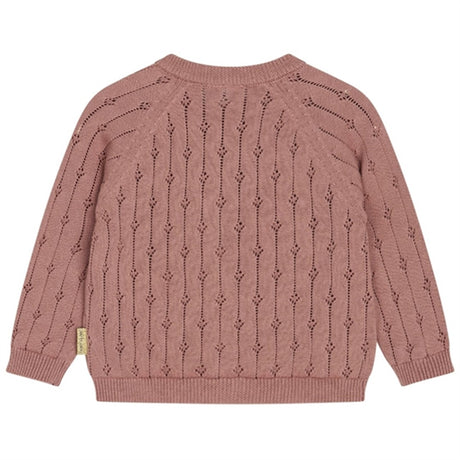 Hust & Claire Baby Ash Rose Cleo Knit Cardigan