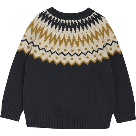 Hust & Claire Mini Blue Night Porter Knit Blouse