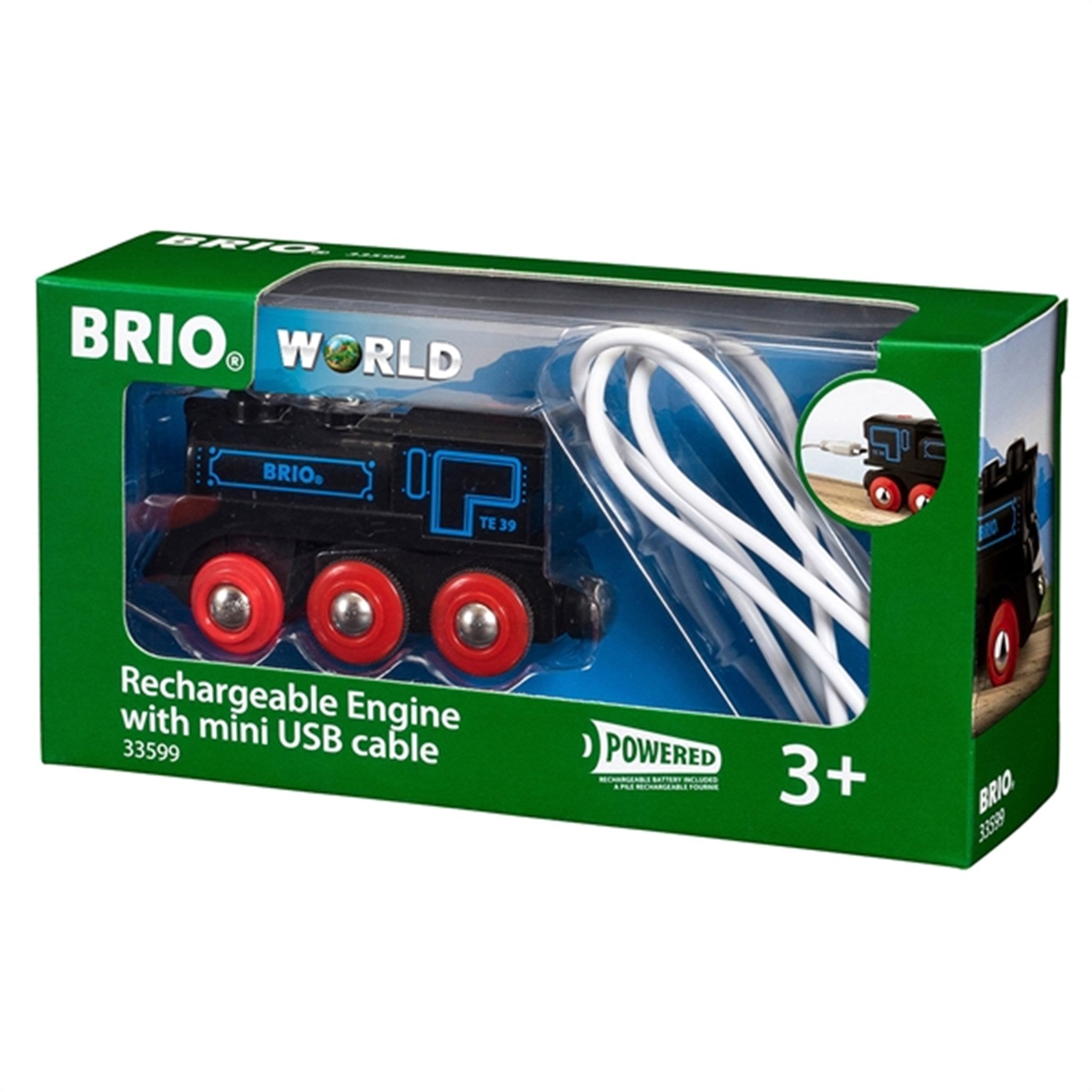 BRIO® Rechargeable Engine w. Mini USB Cable 2