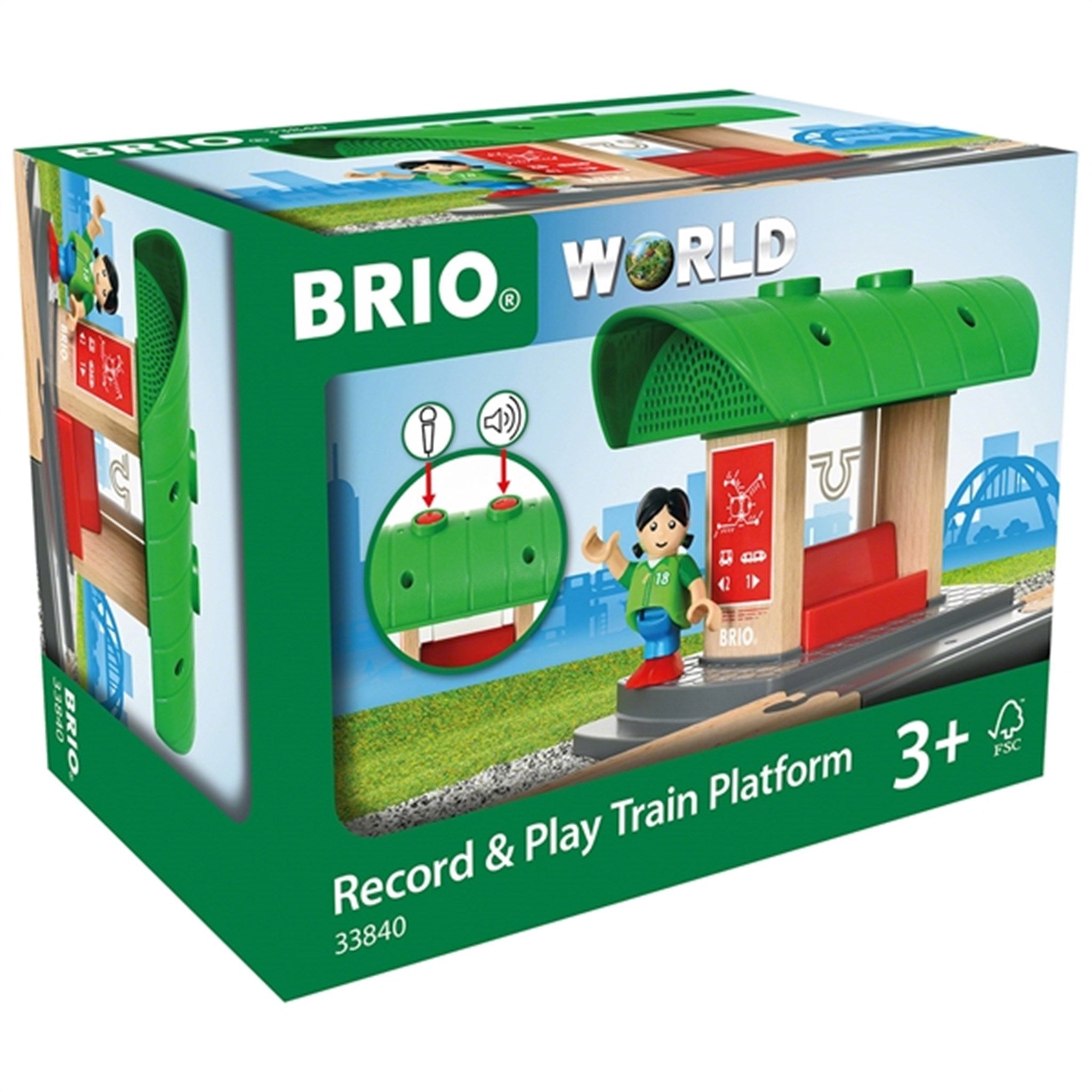 BRIO® Record & Play Train Platform 2