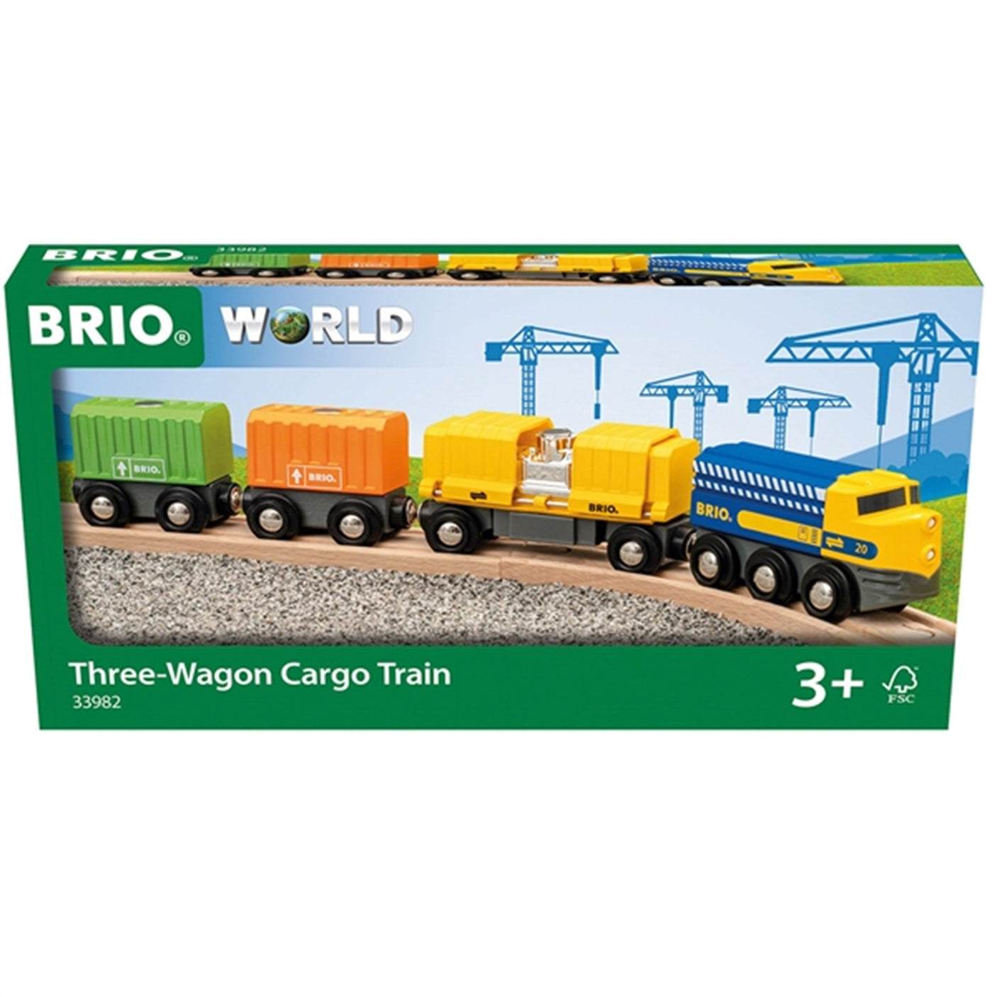 BRIO® 3 Wagon Cargo Train