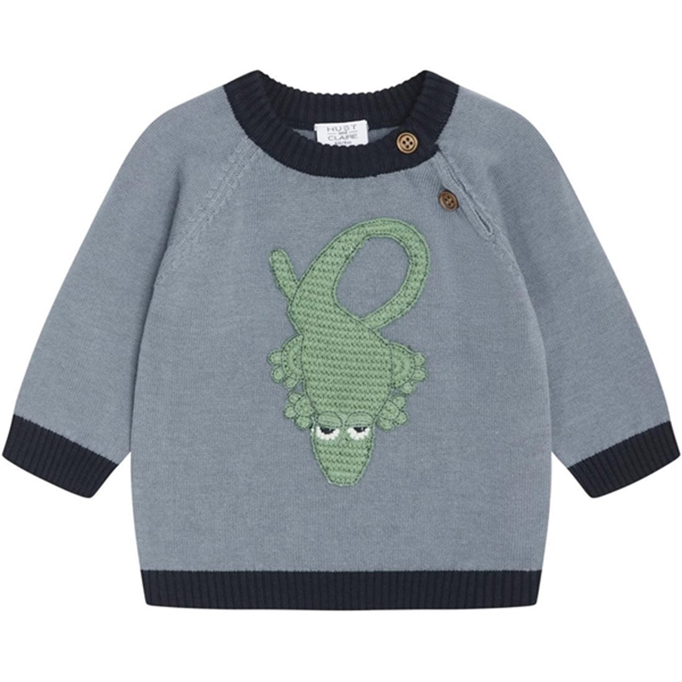 Hust & Claire Faded Blue Palle Knit Sweater