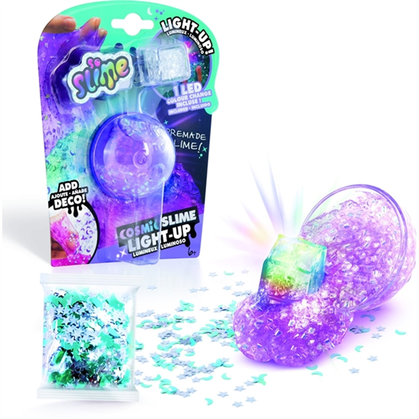 So Slime Light Up Cosmic Crunch Purple