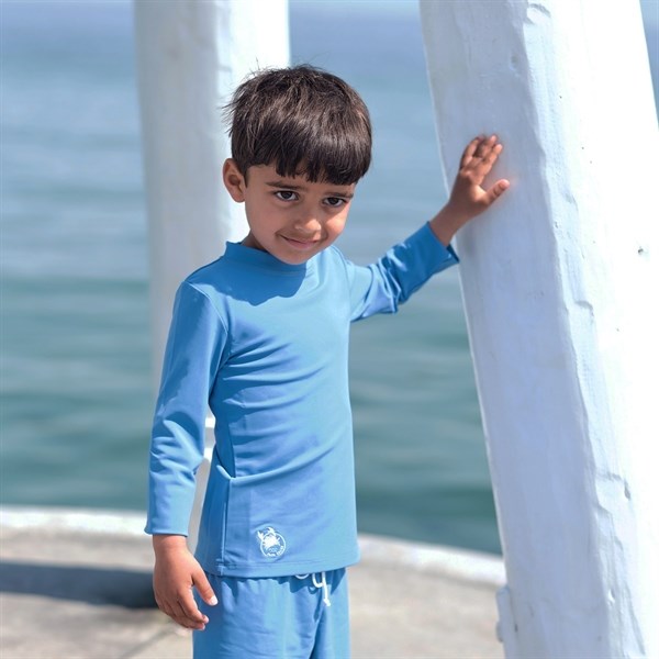 Petit Crabe Cornflower Sydney Swim Shirt