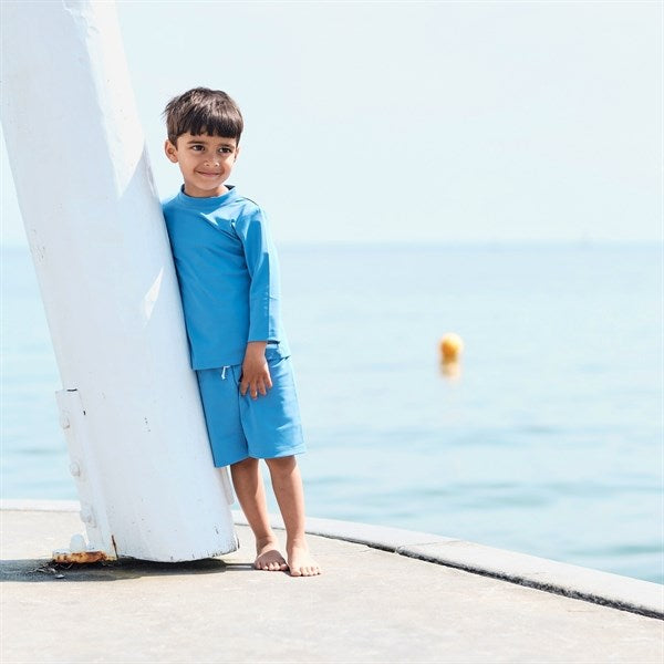 Petit Crabe Cornflower Sydney Swim Shirt