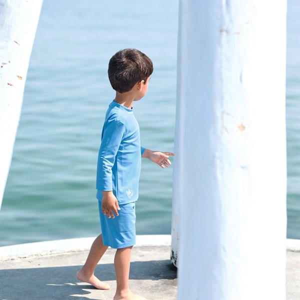 Petit Crabe Cornflower Sydney Swim Shirt