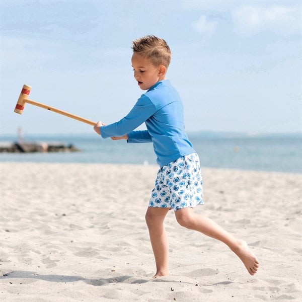 Petit Crabe Cornflower Sydney Swim Shirt