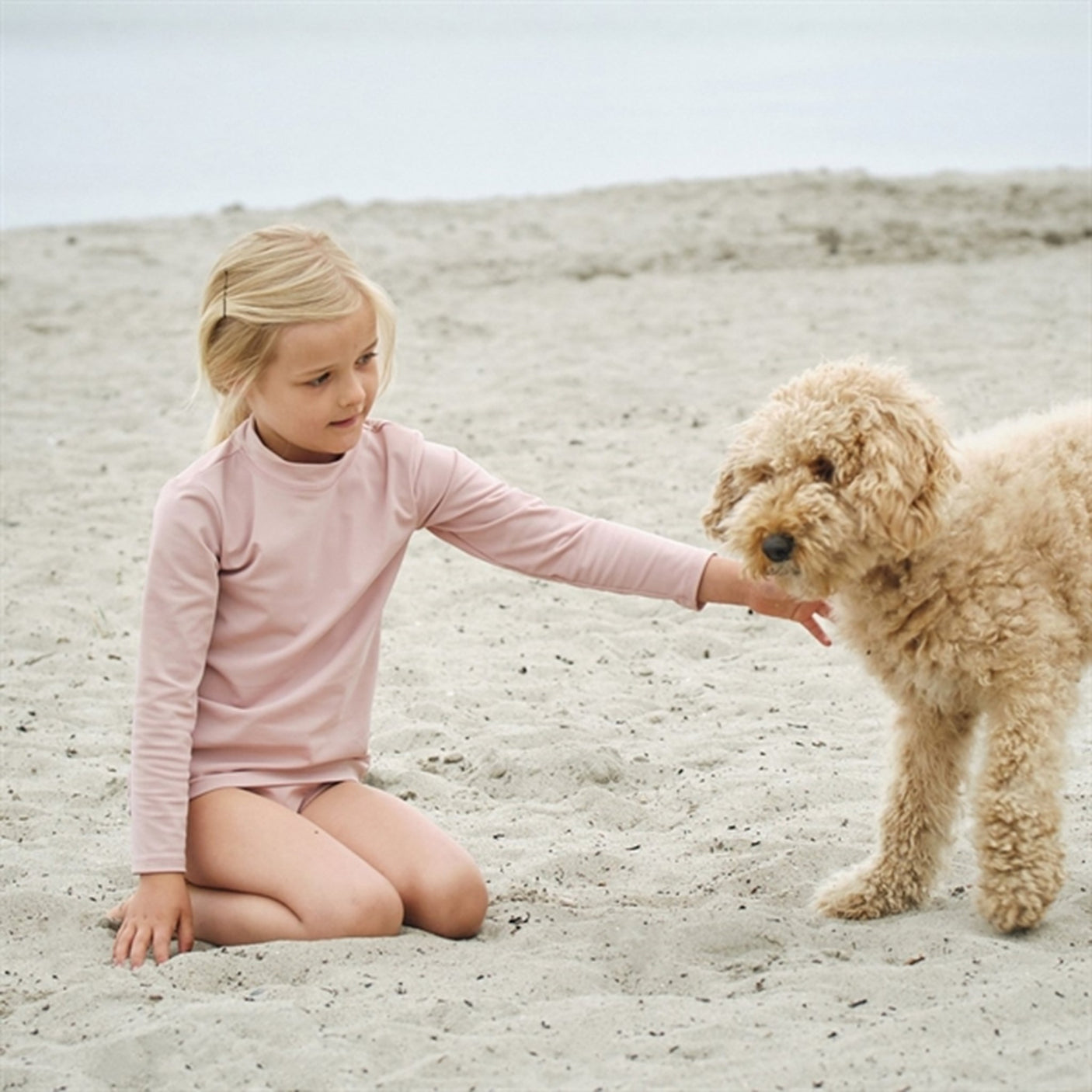 Petit Crabe Rose Nude Sydney Swim Shirt