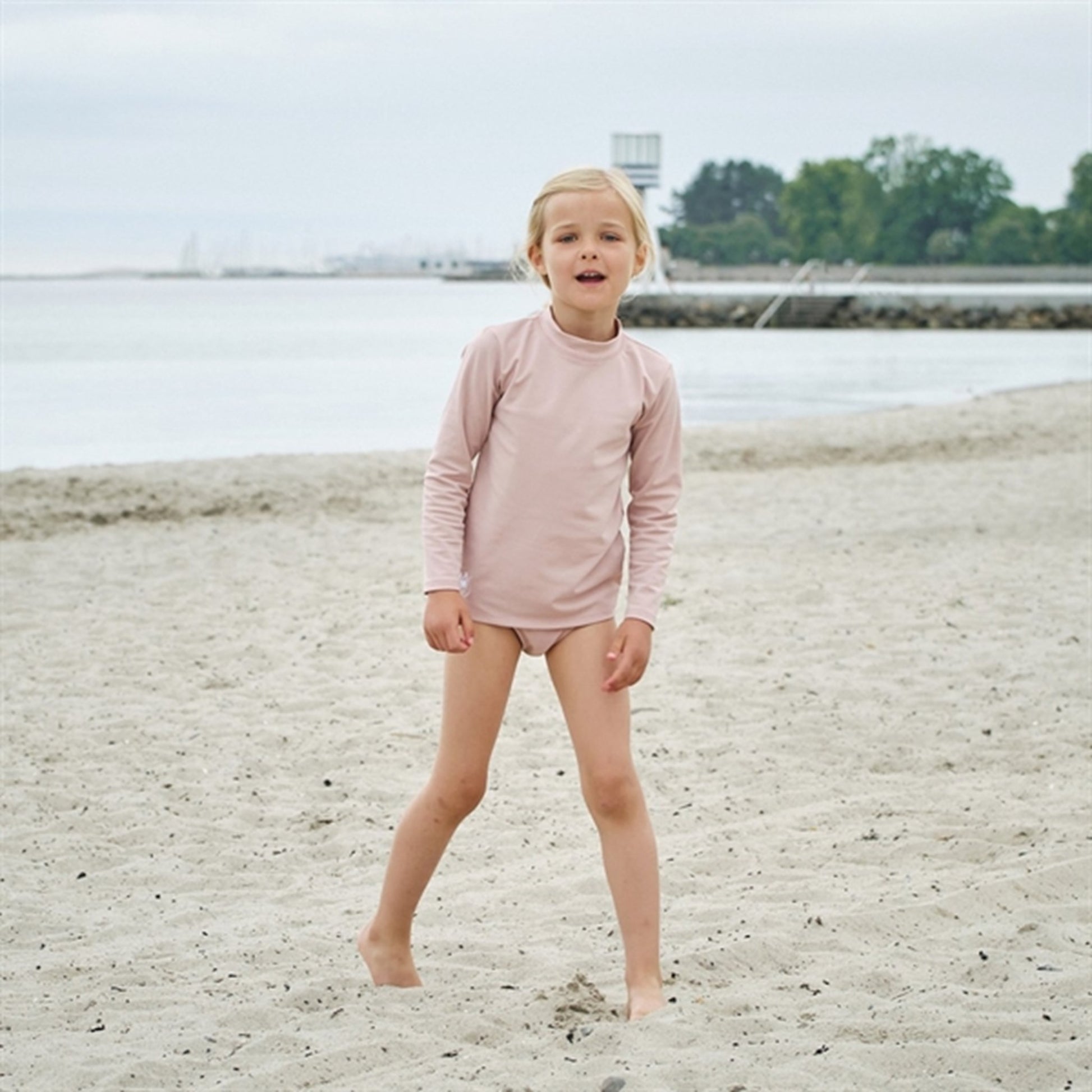 Petit Crabe Rose Nude Sydney Swim Shirt