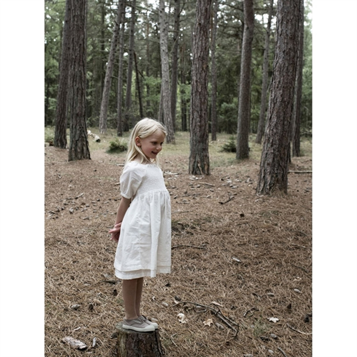 Serendipity Offwhite Smock Dress