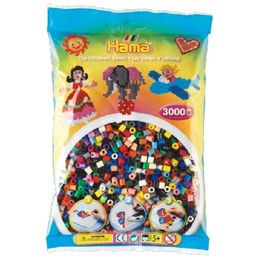 HAMA Midi Pearls 3000 pcs 22 Colors Mix