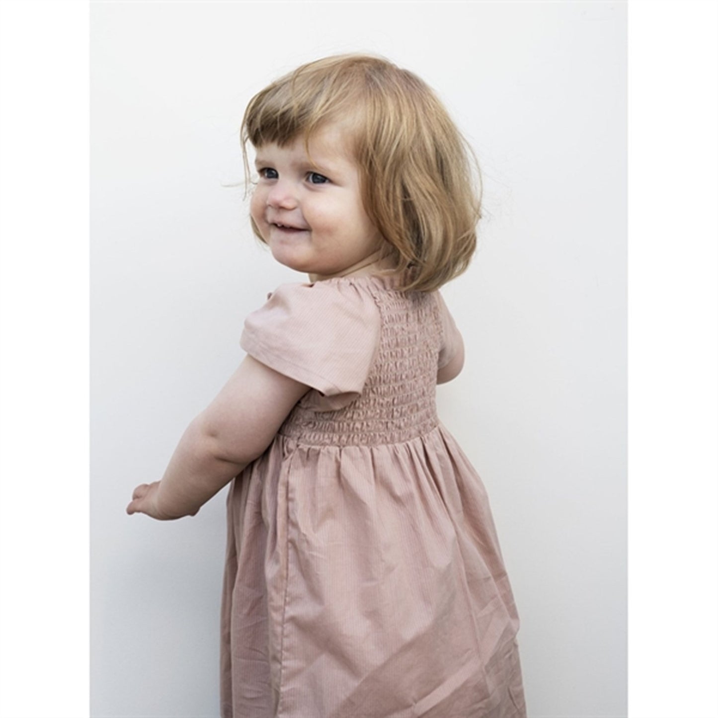 Serendipity Almond Baby Smock Dress