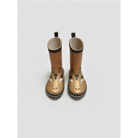 Mikk-Line 3D Wellies Giraffe Brown Sugar