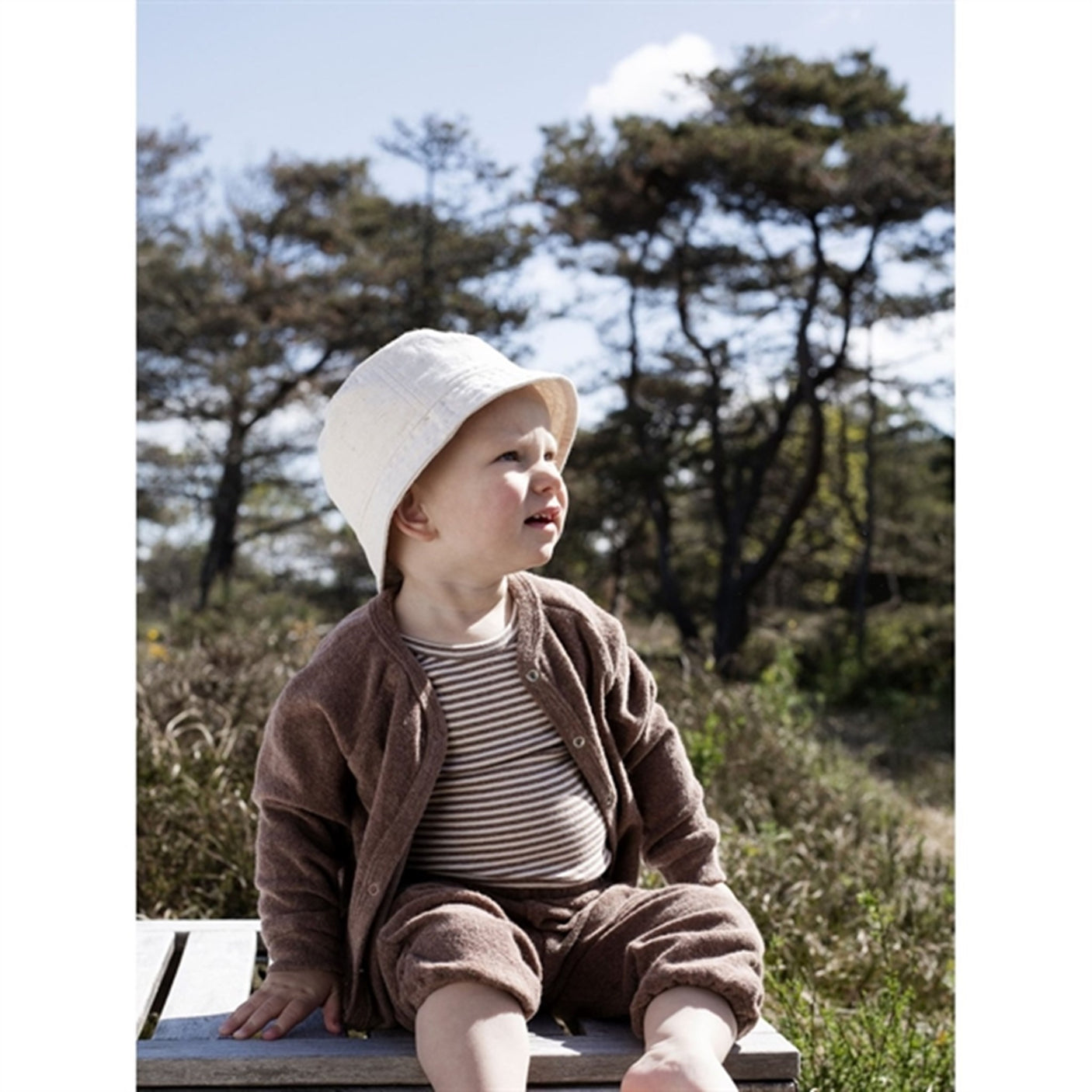 Serendipity Acorn Baby Terry Cardigan