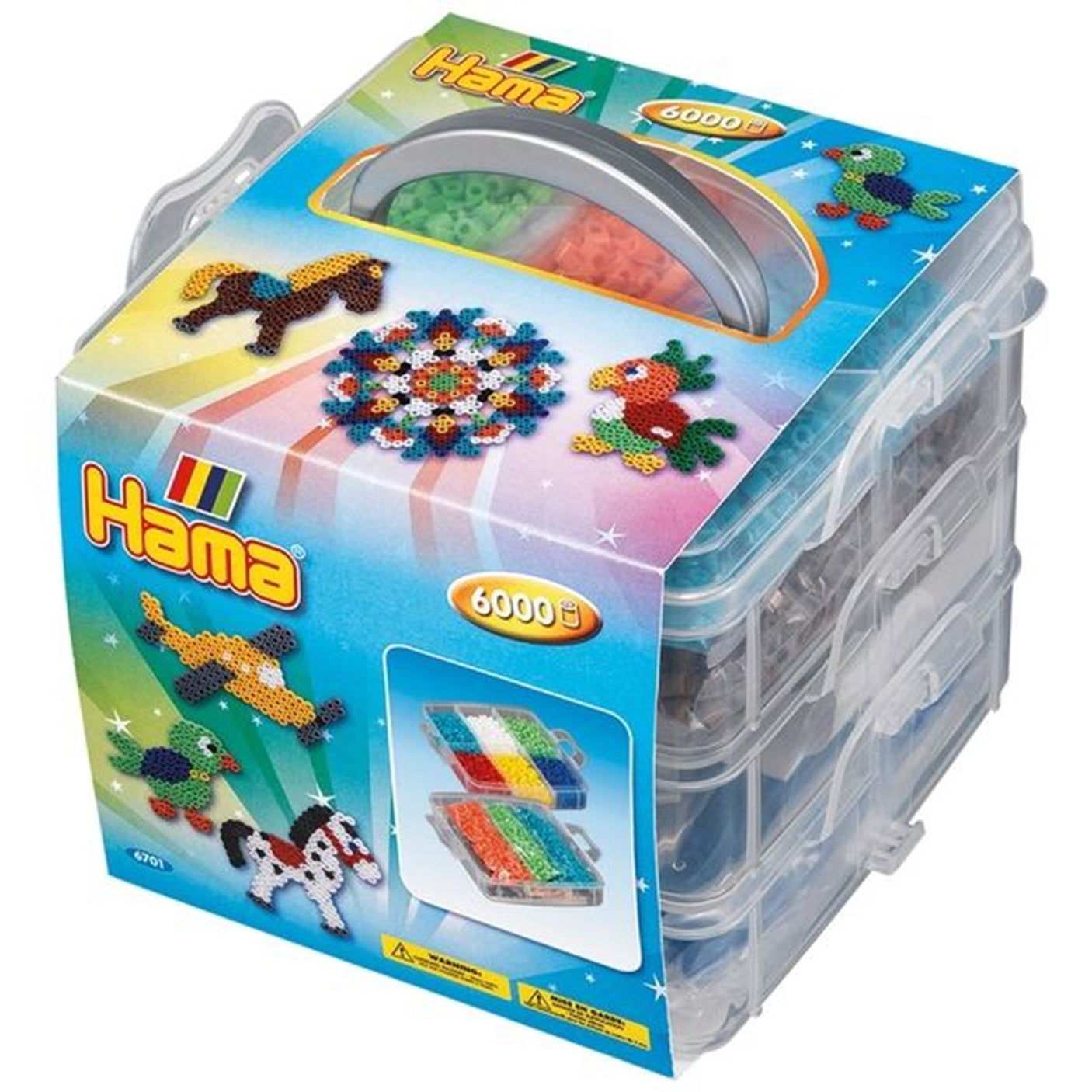 HAMA Storage Box Small incl. 6000 Beads + 3 Pegboads