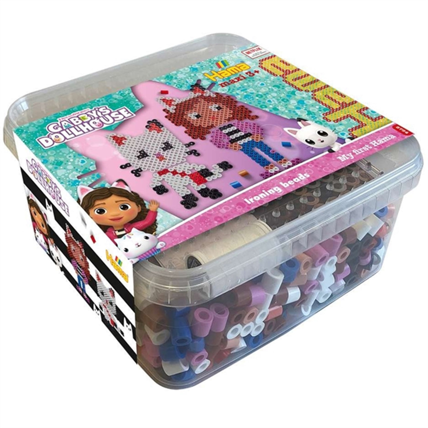 HAMA Maxi Gabby's Dollhouse Beads And Board