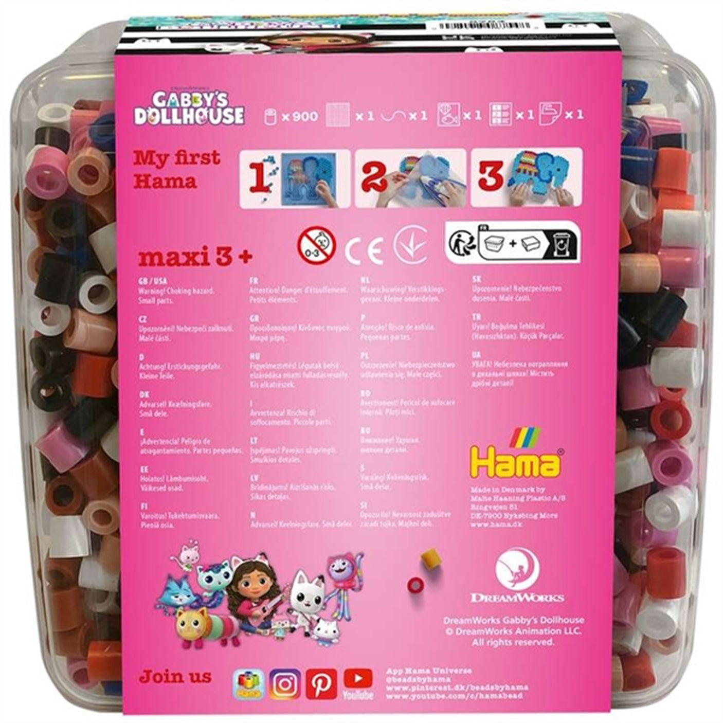 HAMA Maxi Gabby's Dollhouse Beads And Board