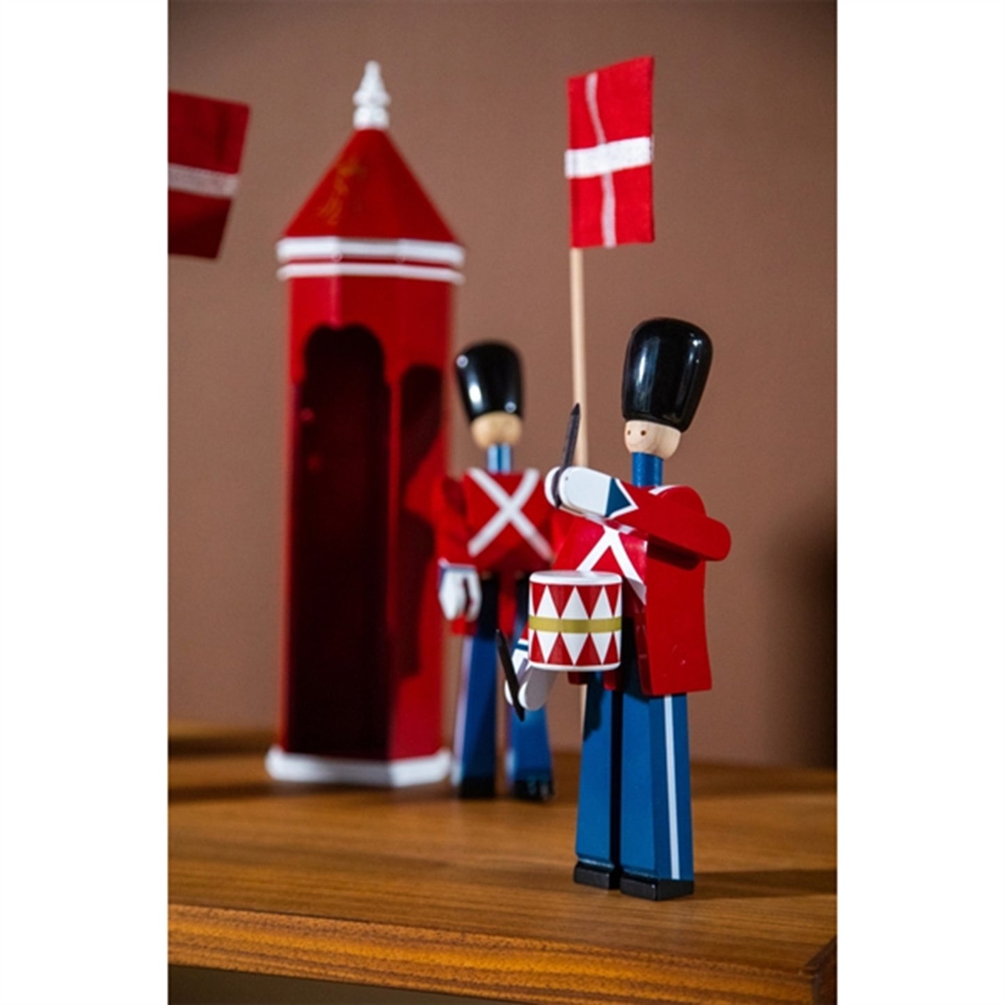 Kay Bojesen Drummer Small Red/Blue/White